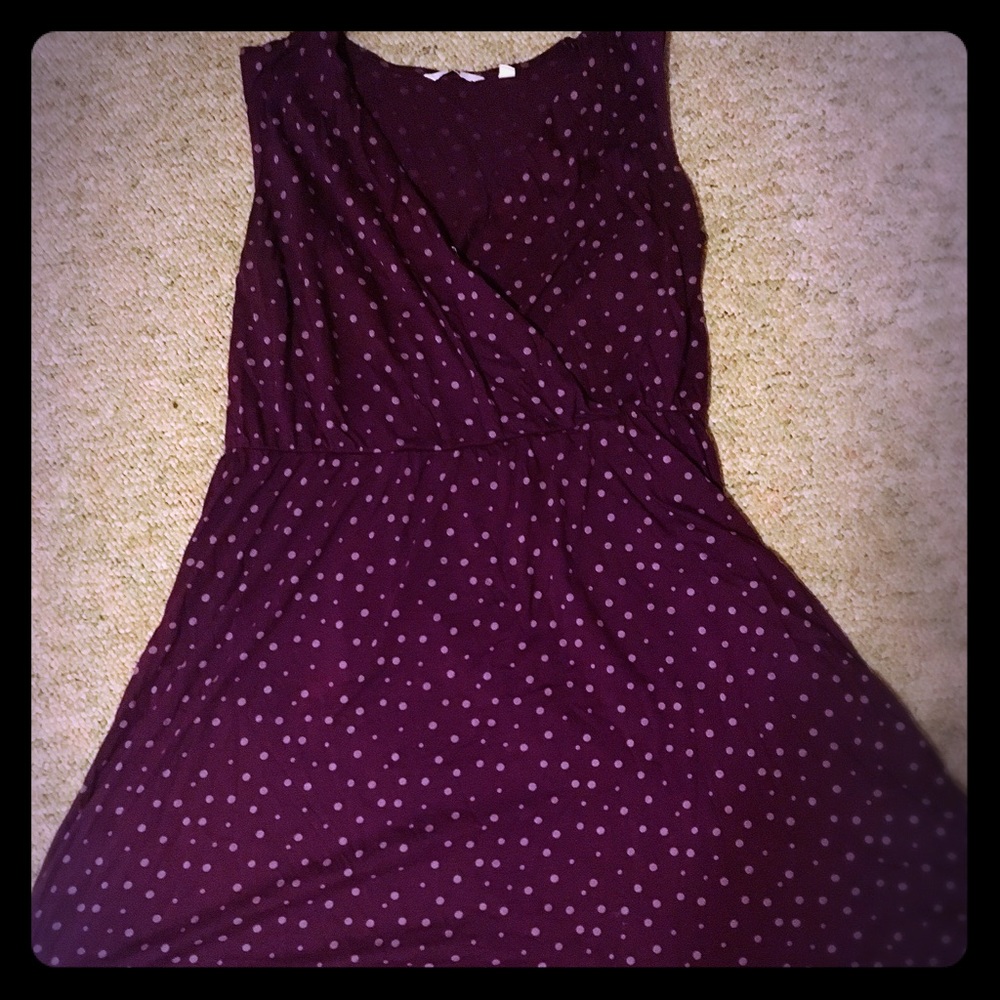UNIQLO purple flower dress